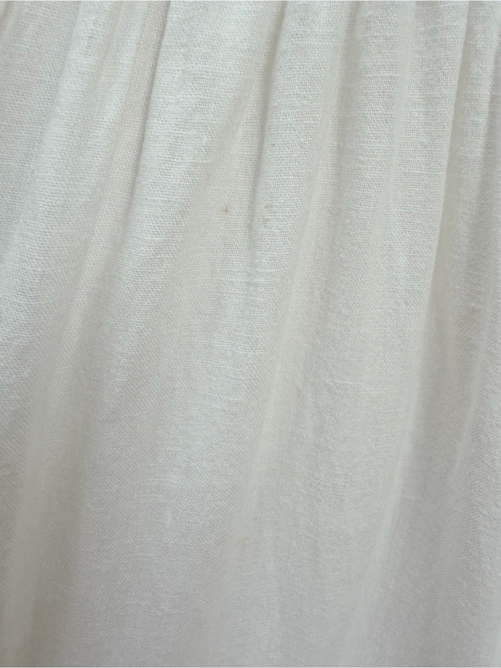 Anthropologie Somerset Maxi Dress Tiered Smocked Split Neck Linen White Size Xs - Picture 13 of 14